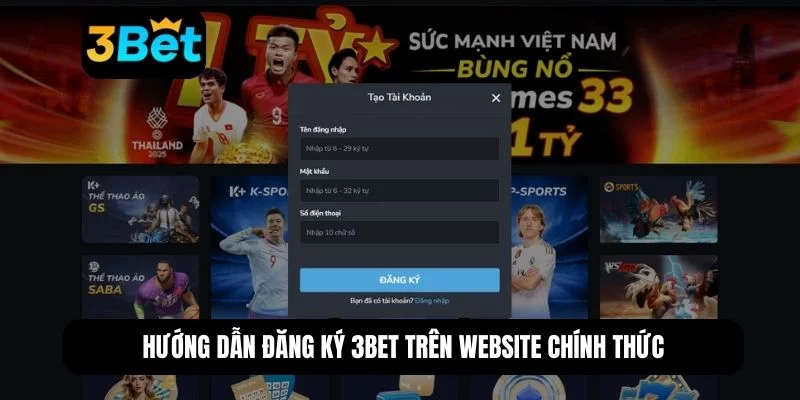Đăng ký 3BET