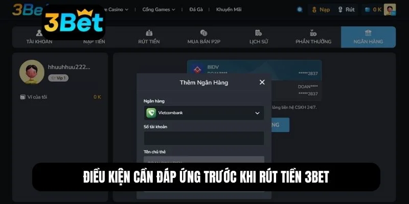 Rút tiền 3BET