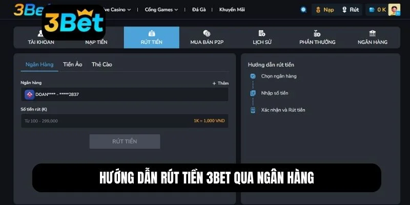 Rút tiền 3BET