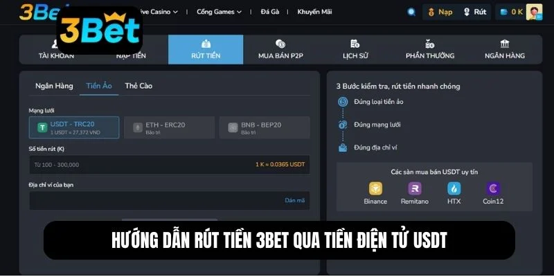 Rút tiền 3BET